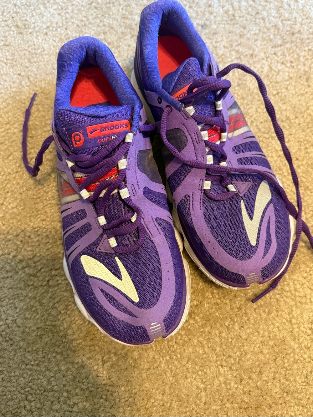 Brooks Pure Flow Women’s Purple Athletic Running Shoes